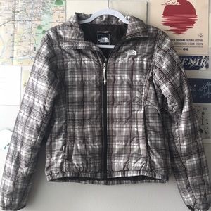 The North Face Plaid Puffer Jacket